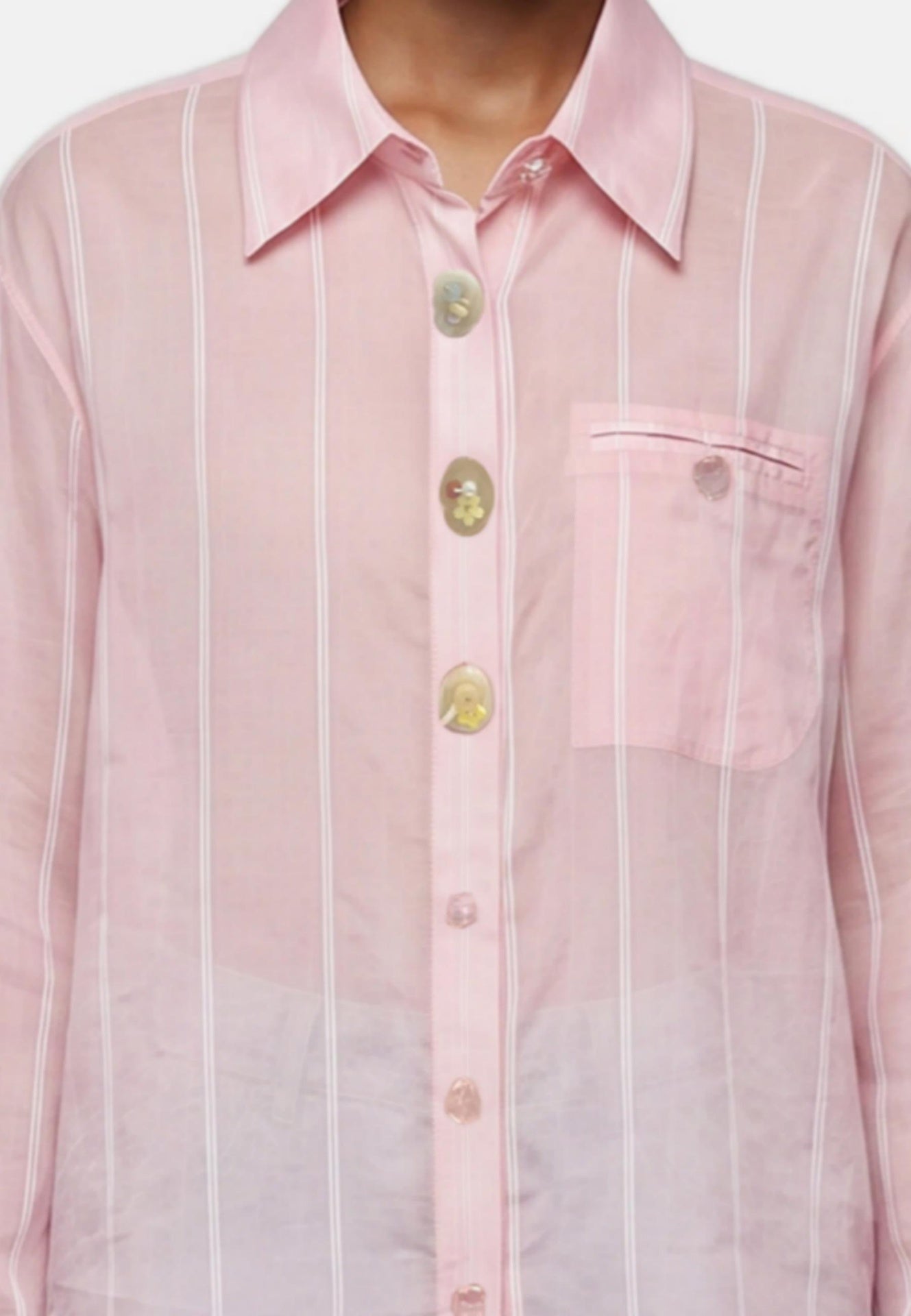 Blusa in 70% Tencel 20% Poliammide 10% Poliester Rosa