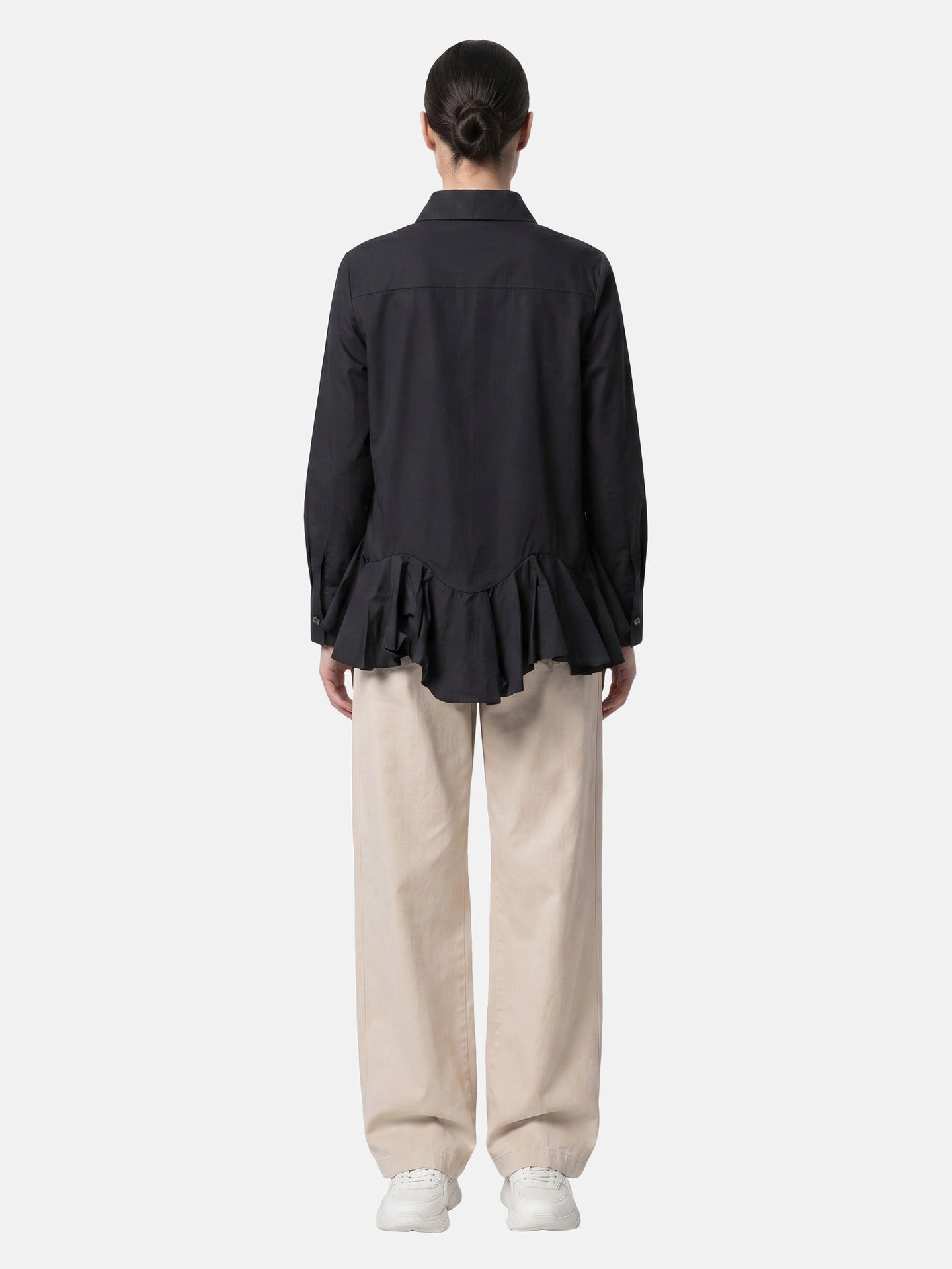 Blusa in Cotone Nero