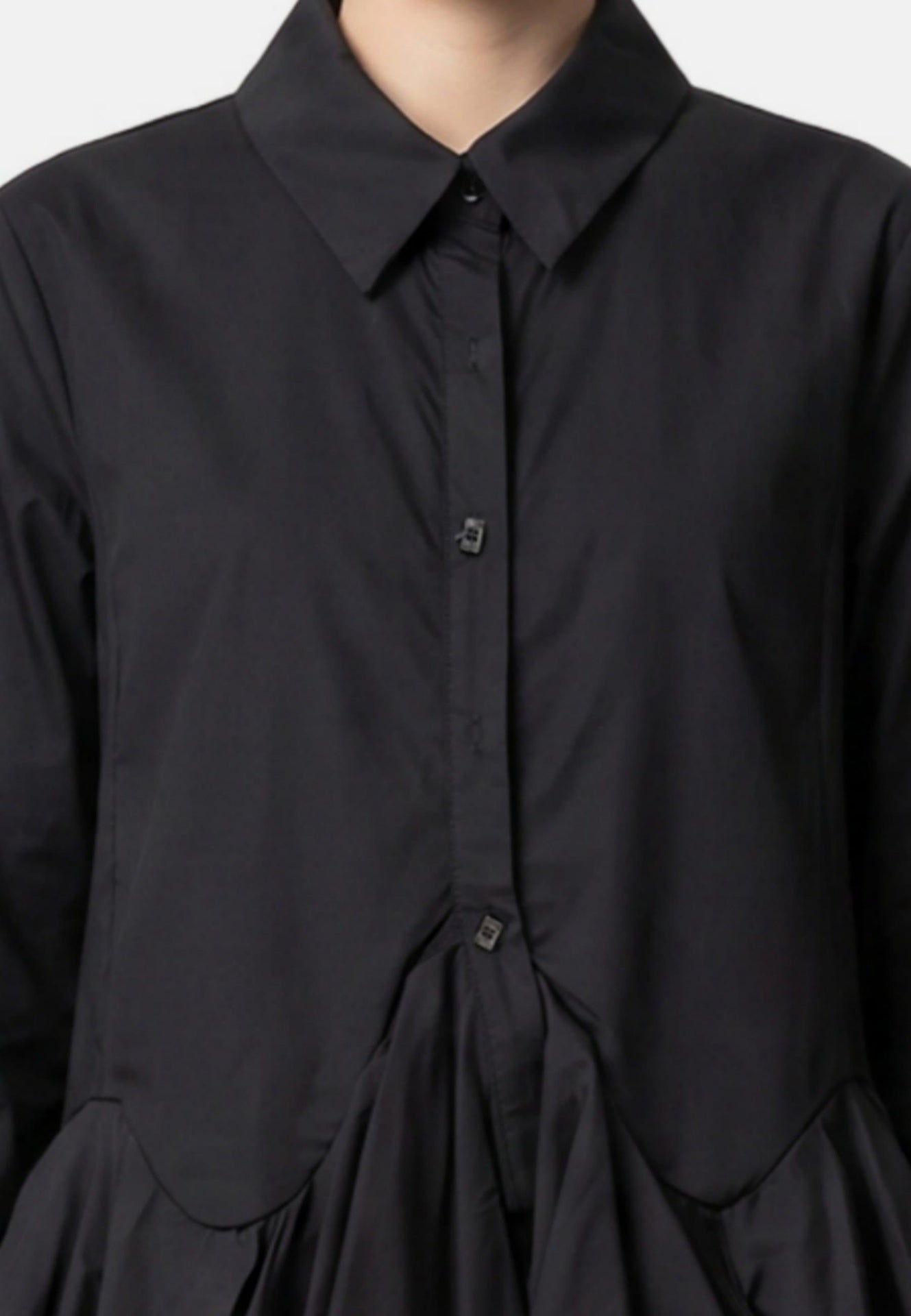Blusa in Cotone Nero