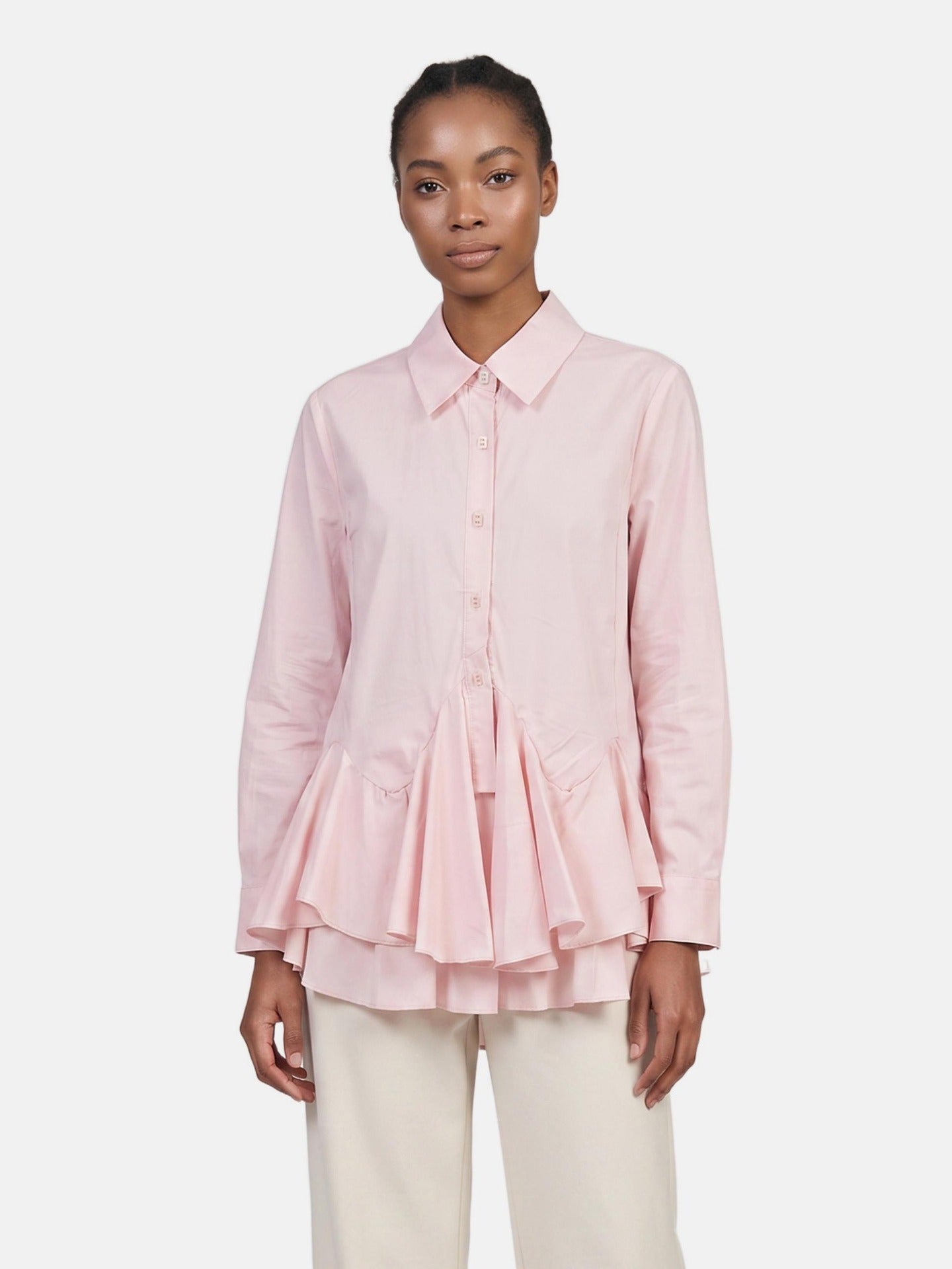 Blusa in Cotone Rosa
