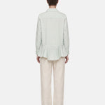 Blusa in Cotone Verde Acqua