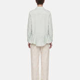 Blusa in Cotone Verde Acqua