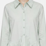 Blusa in Cotone Verde Acqua