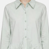 Blusa in Cotone Verde Acqua