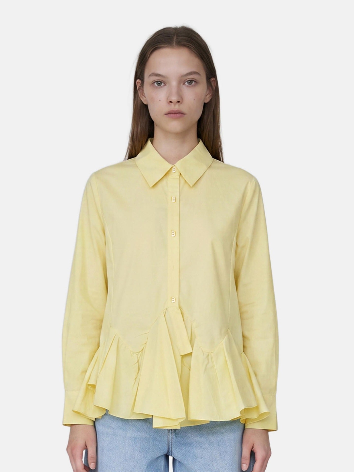 Blusa in Cotone Giallo