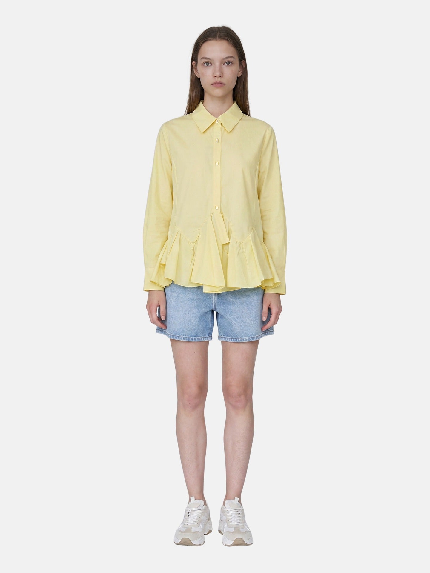Blusa in Cotone Giallo