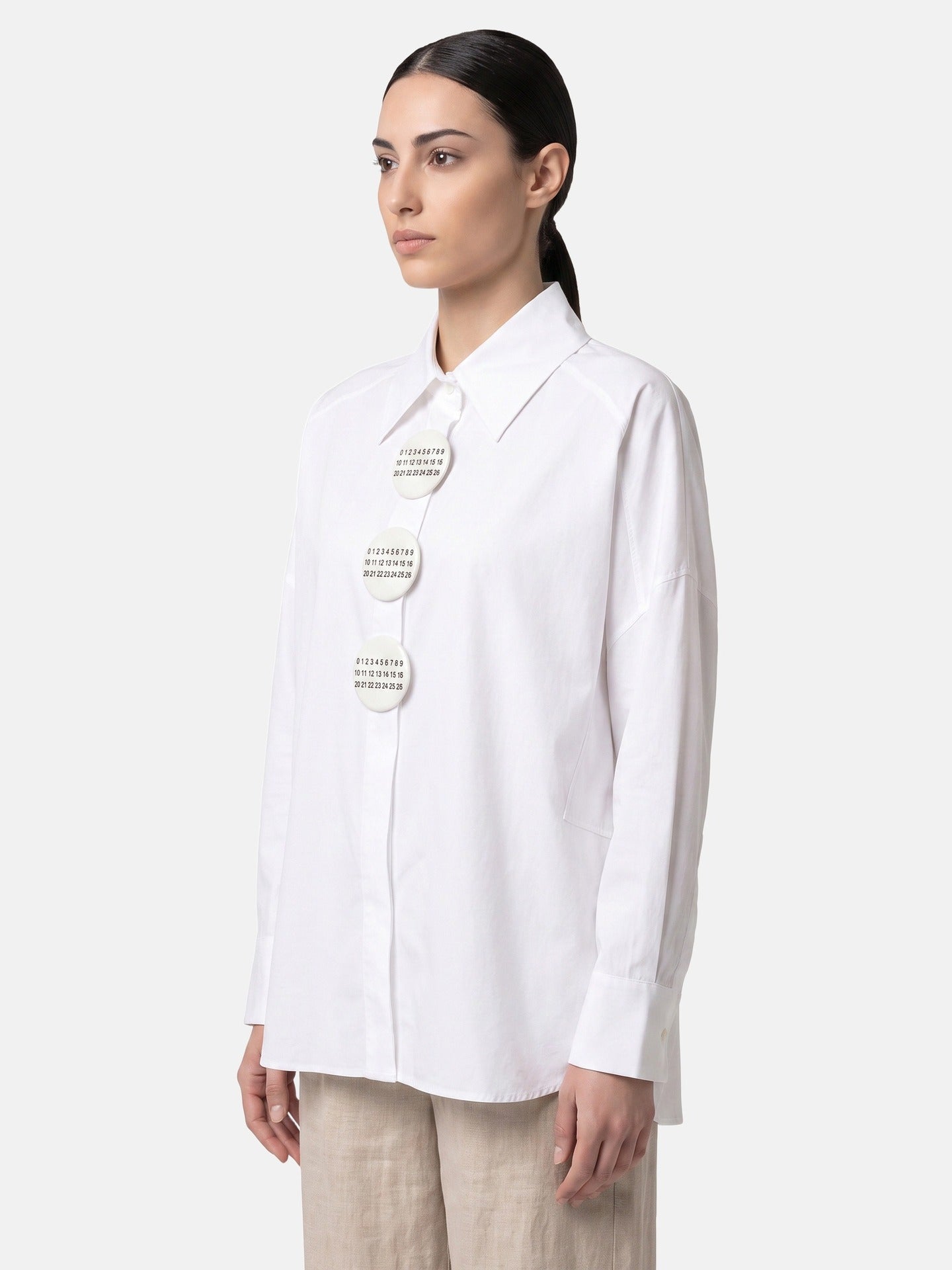 Blusa in Cotone Bianco