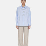 Blusa in Cotone Blu