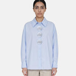 Blusa in Cotone Blu