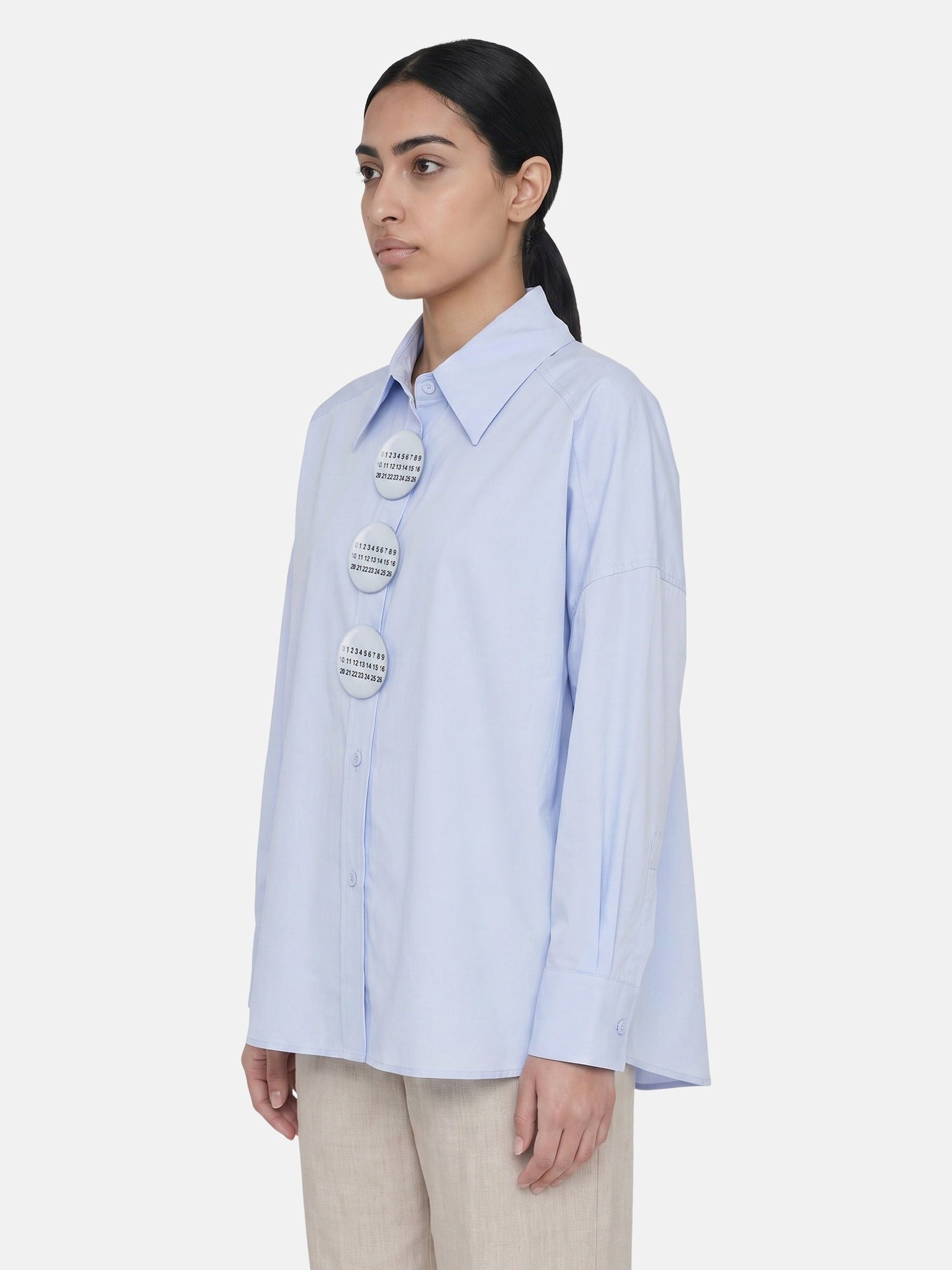 Blusa in Cotone Blu