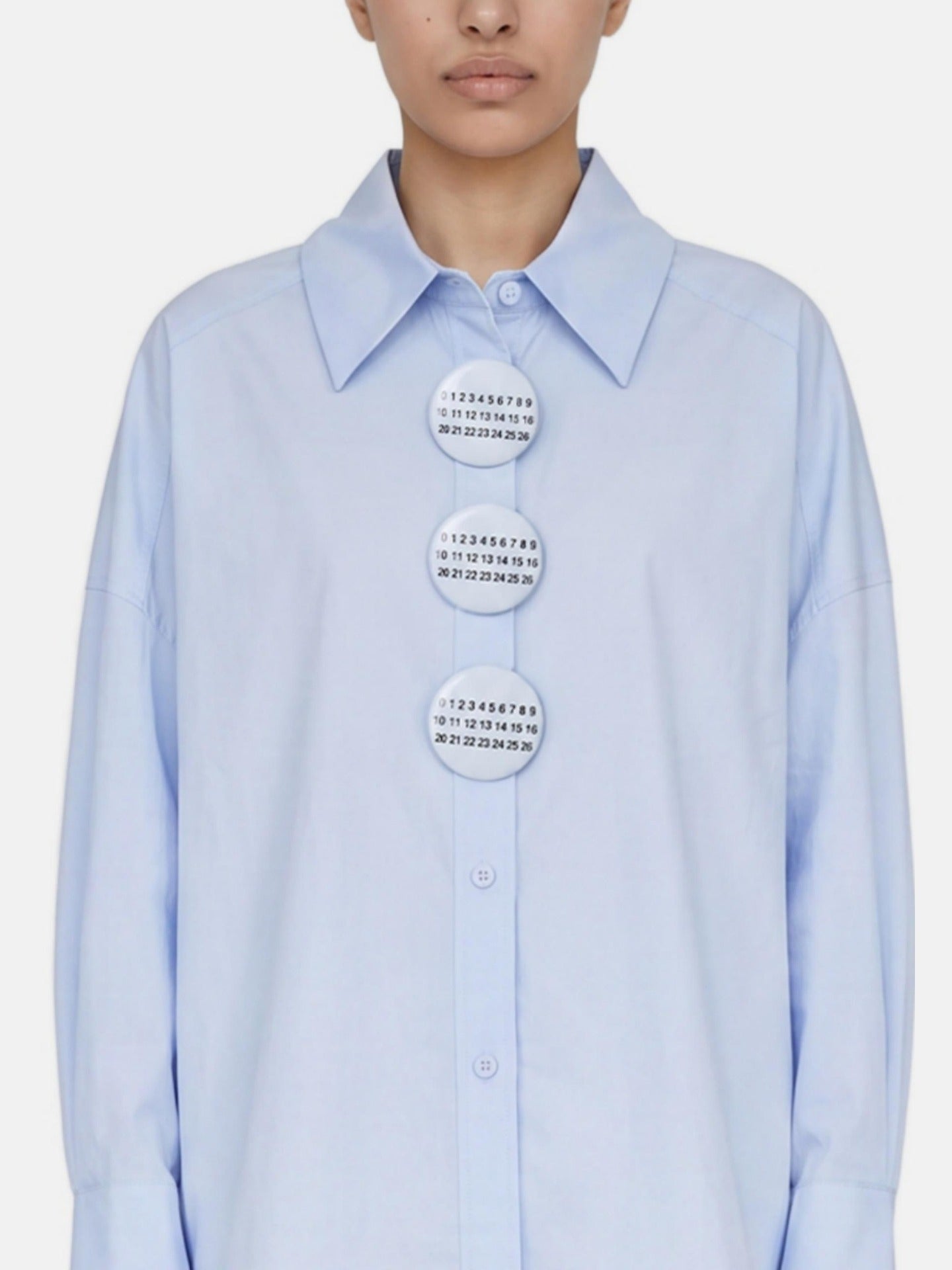 Blusa in Cotone Blu