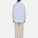 Blusa in Cotone Blu