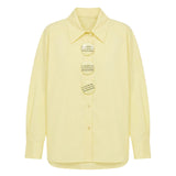 Blusa in Cotone Giallo