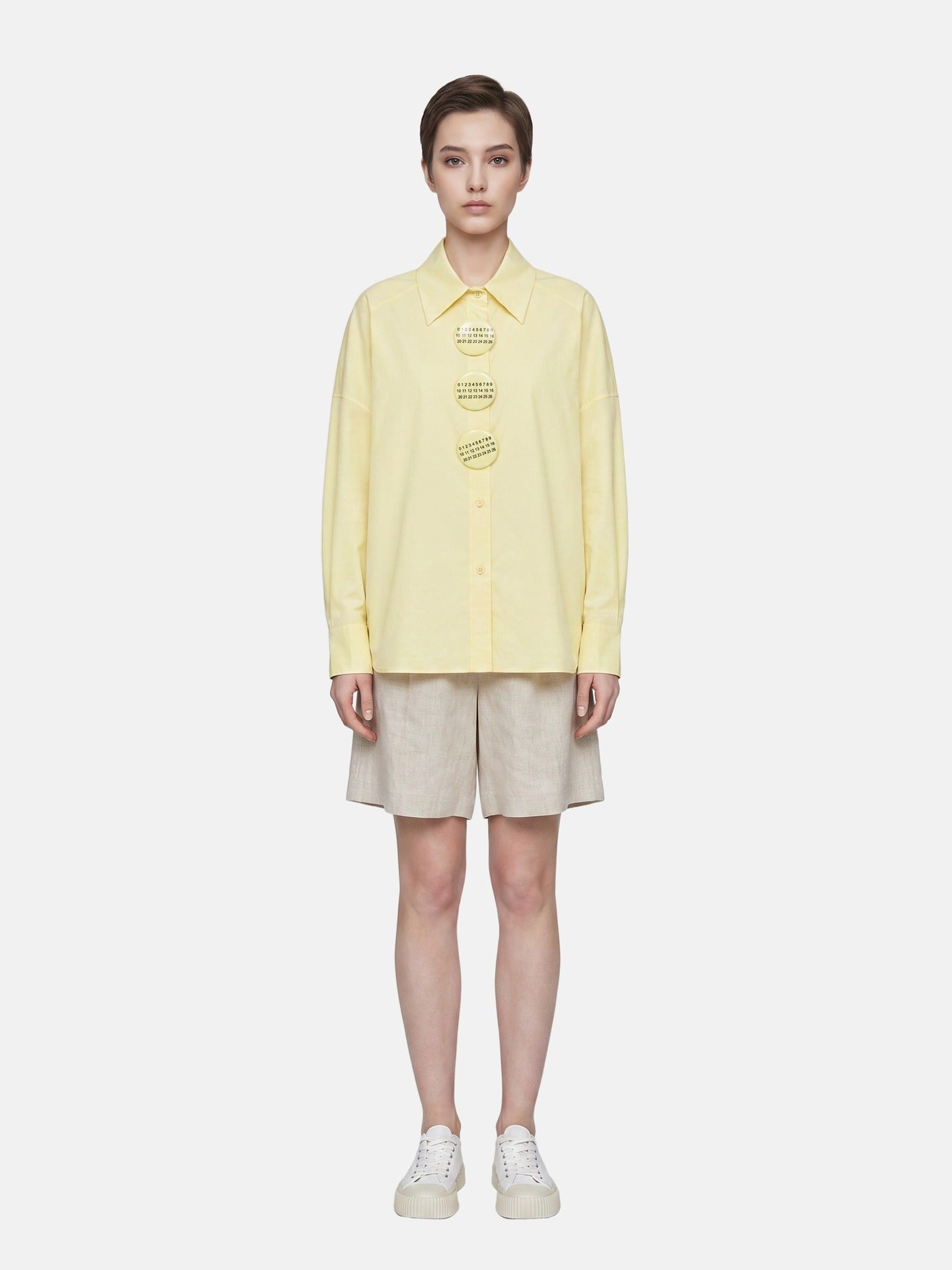 Blusa in Cotone Giallo