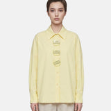 Blusa in Cotone Giallo