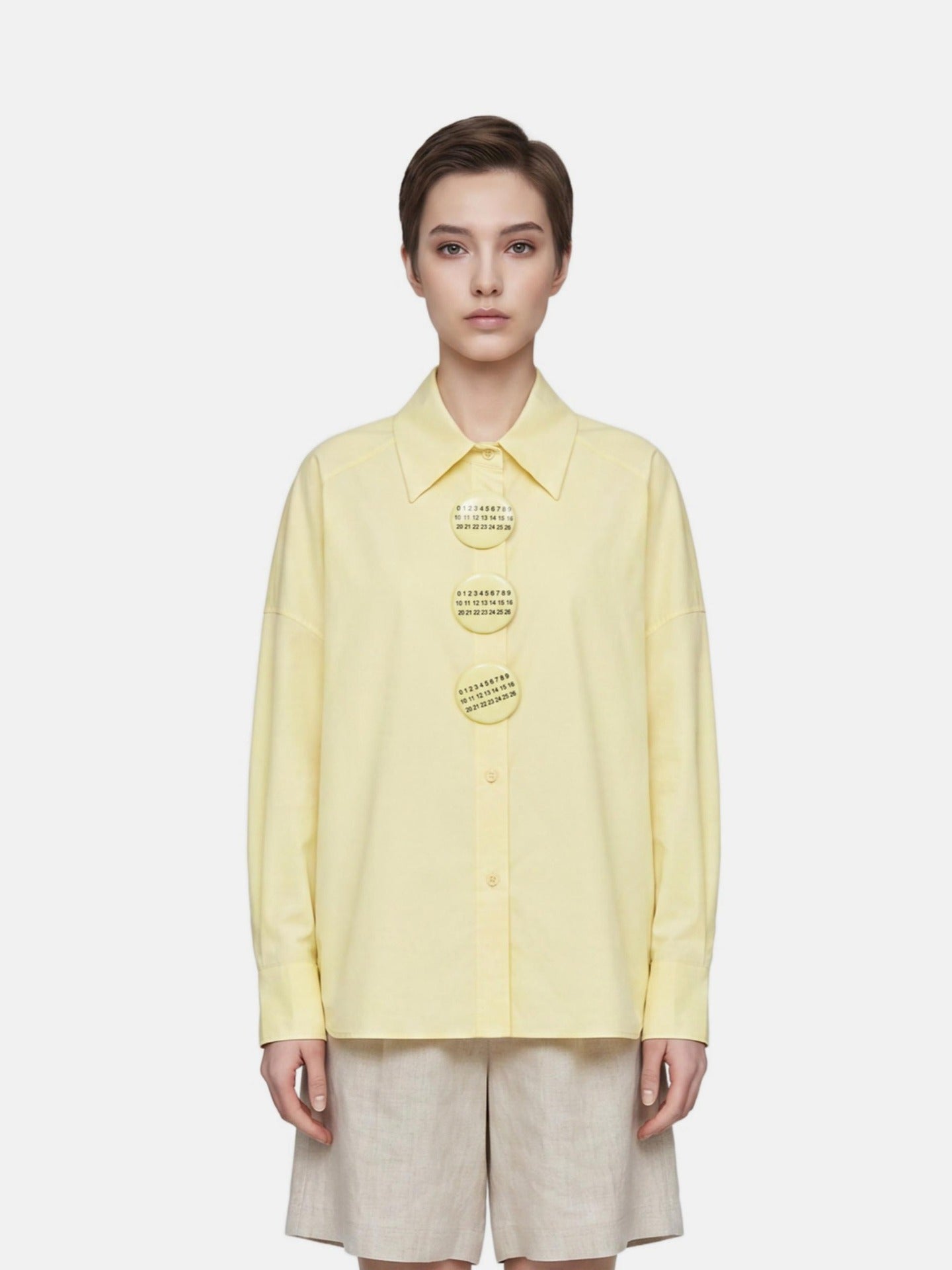 Blusa in Cotone Giallo