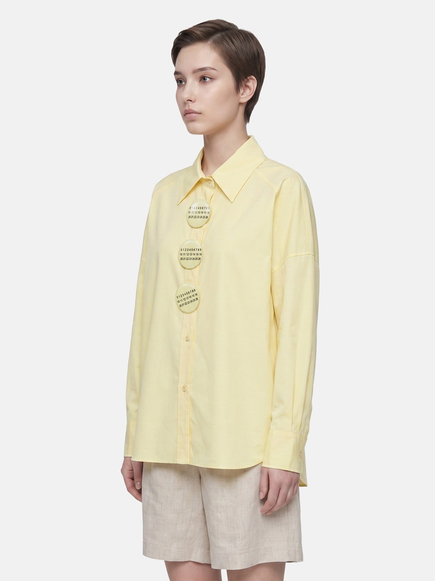 Blusa in Cotone Giallo