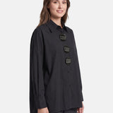 Blusa in Cotone Nero
