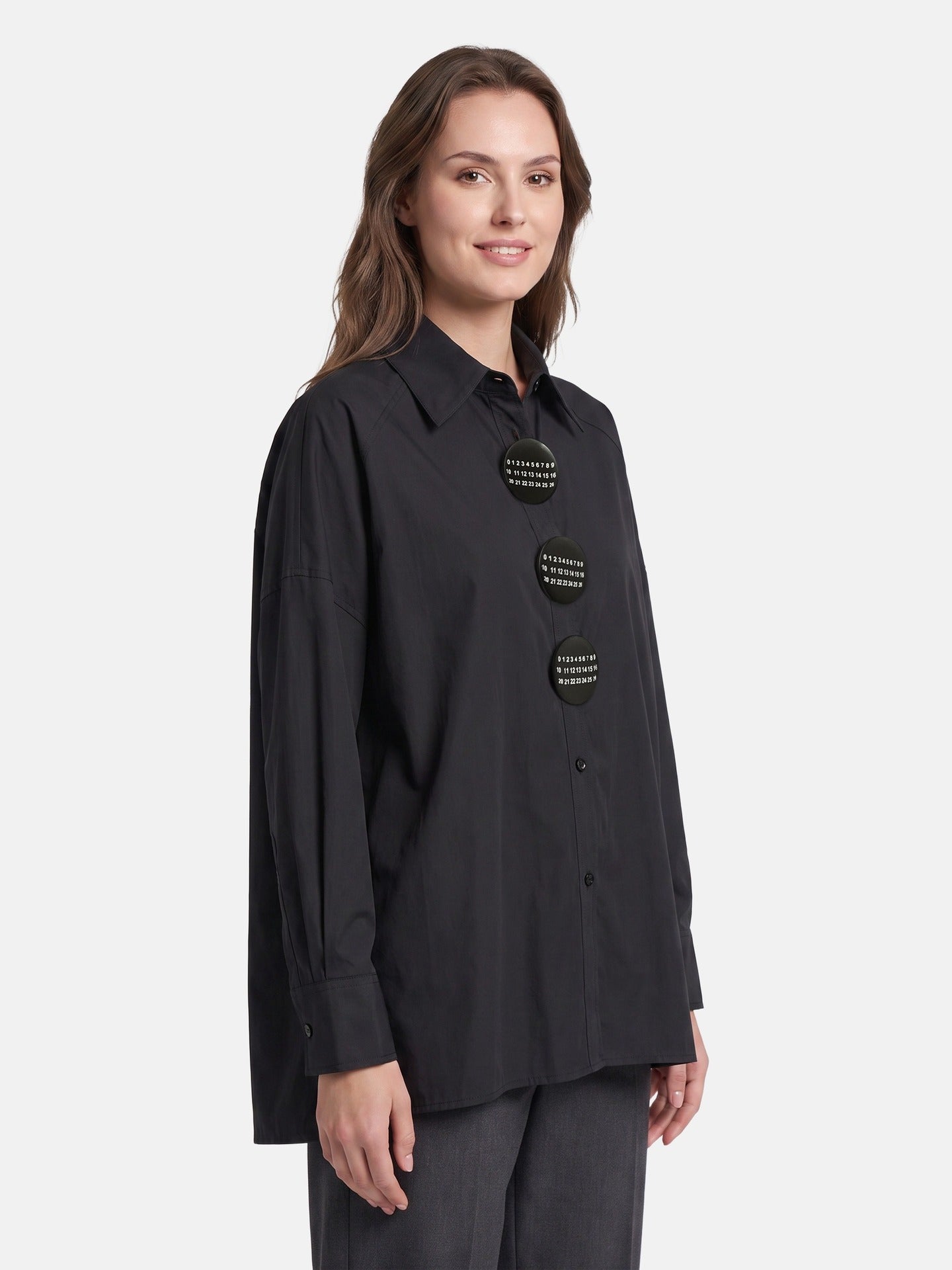 Blusa in Cotone Nero