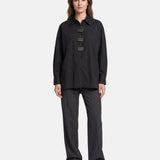 Blusa in Cotone Nero