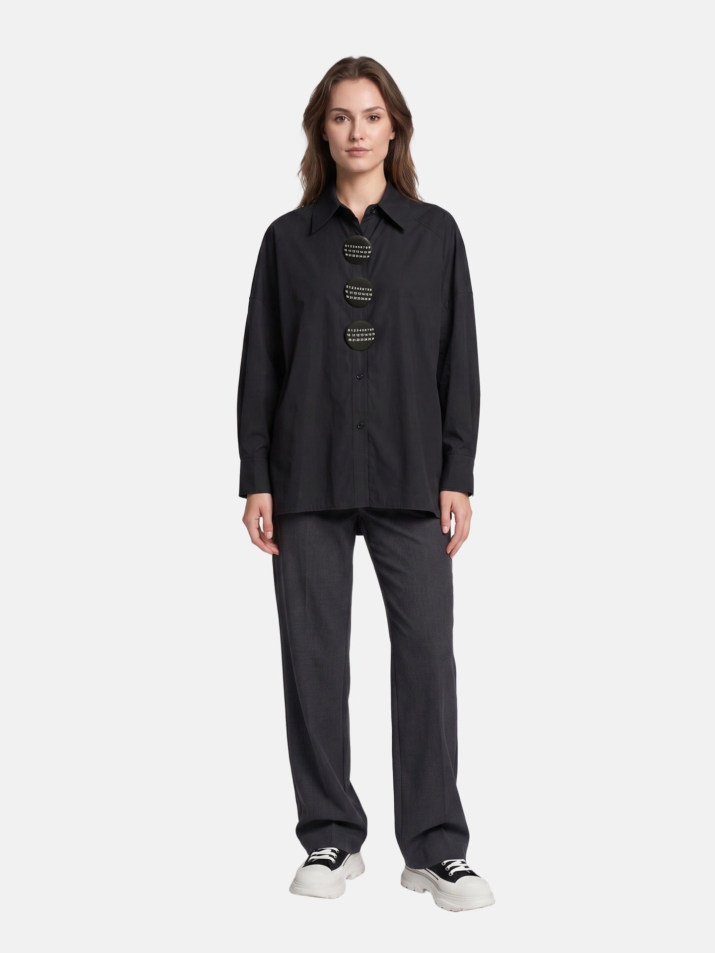Blusa in Cotone Nero
