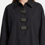 Blusa in Cotone Nero