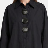 Blusa in Cotone Nero