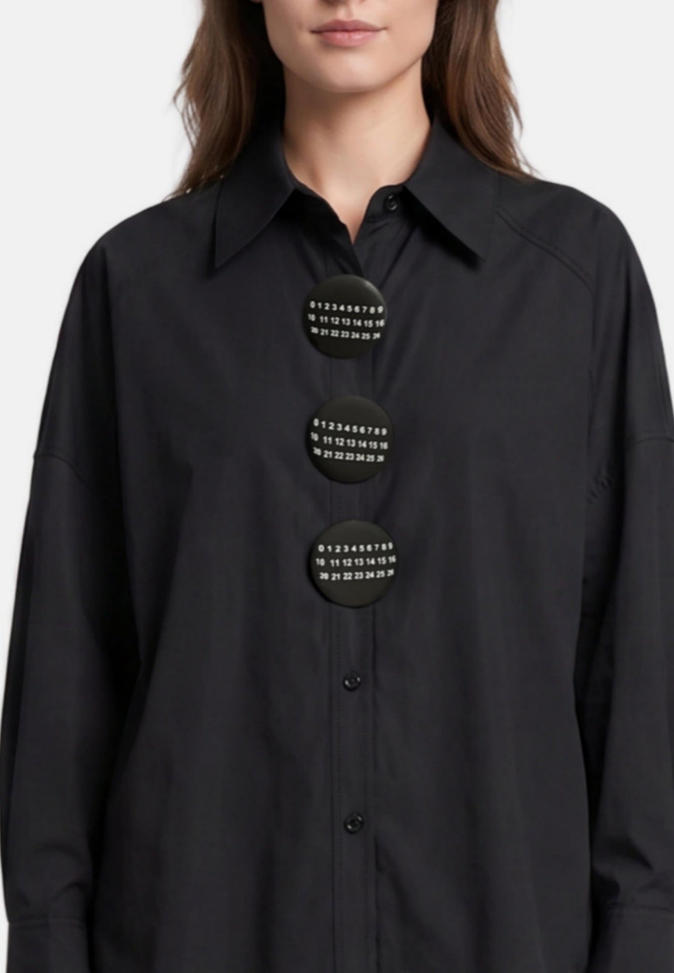 Blusa in Cotone Nero