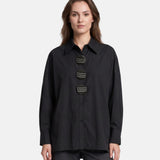 Blusa in Cotone Nero