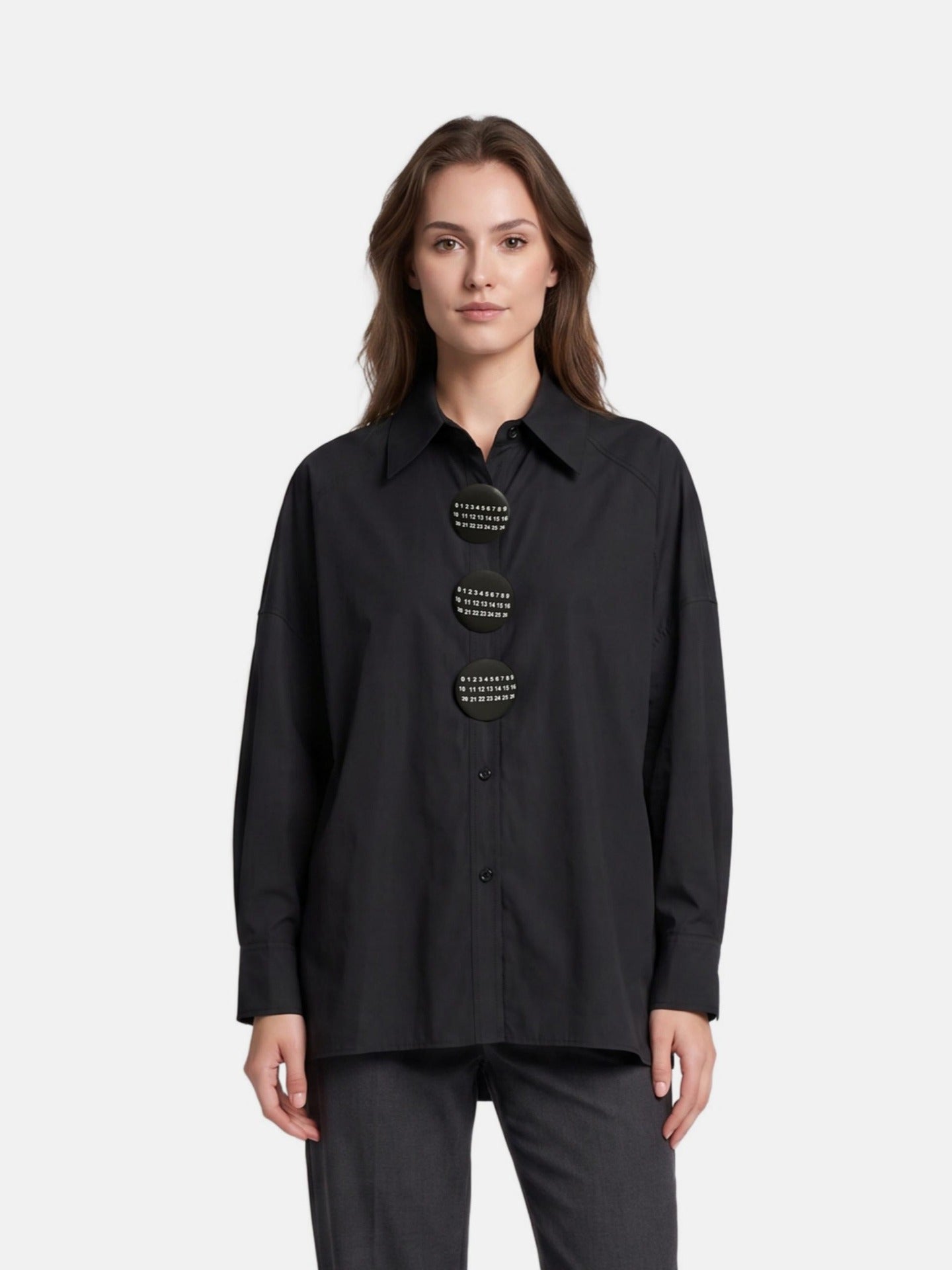 Blusa in Cotone Nero