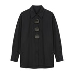 Blusa in Cotone Nero
