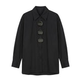 Blusa in Cotone Nero
