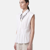 Blusa in 86 Lyocell 14 Poliestere Bianco