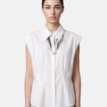 Blusa in 86 Lyocell 14 Poliestere Bianco