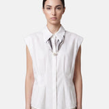 Blusa in 86 Lyocell 14 Poliestere Bianco