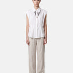 Blusa in 86 Lyocell 14 Poliestere Bianco