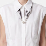 Blusa in 86 Lyocell 14 Poliestere Bianco