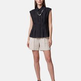Blusa in 86 Lyocell 14 Poliestere Nero