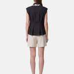 Blusa in 86 Lyocell 14 Poliestere Nero