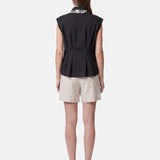 Blusa in 86 Lyocell 14 Poliestere Nero