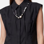 Blusa in 86 Lyocell 14 Poliestere Nero
