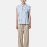 Blusa in 86 Lyocell 14 Poliestere Blu