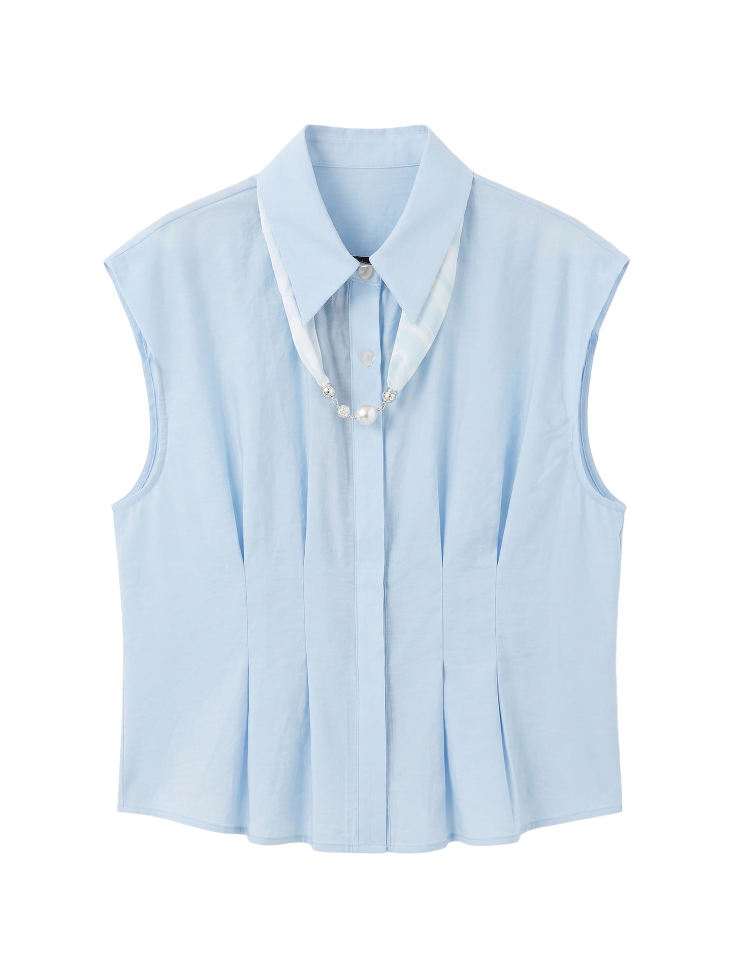 Blusa in 86 Lyocell 14 Poliestere Blu