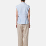 Blusa in 86 Lyocell 14 Poliestere Blu