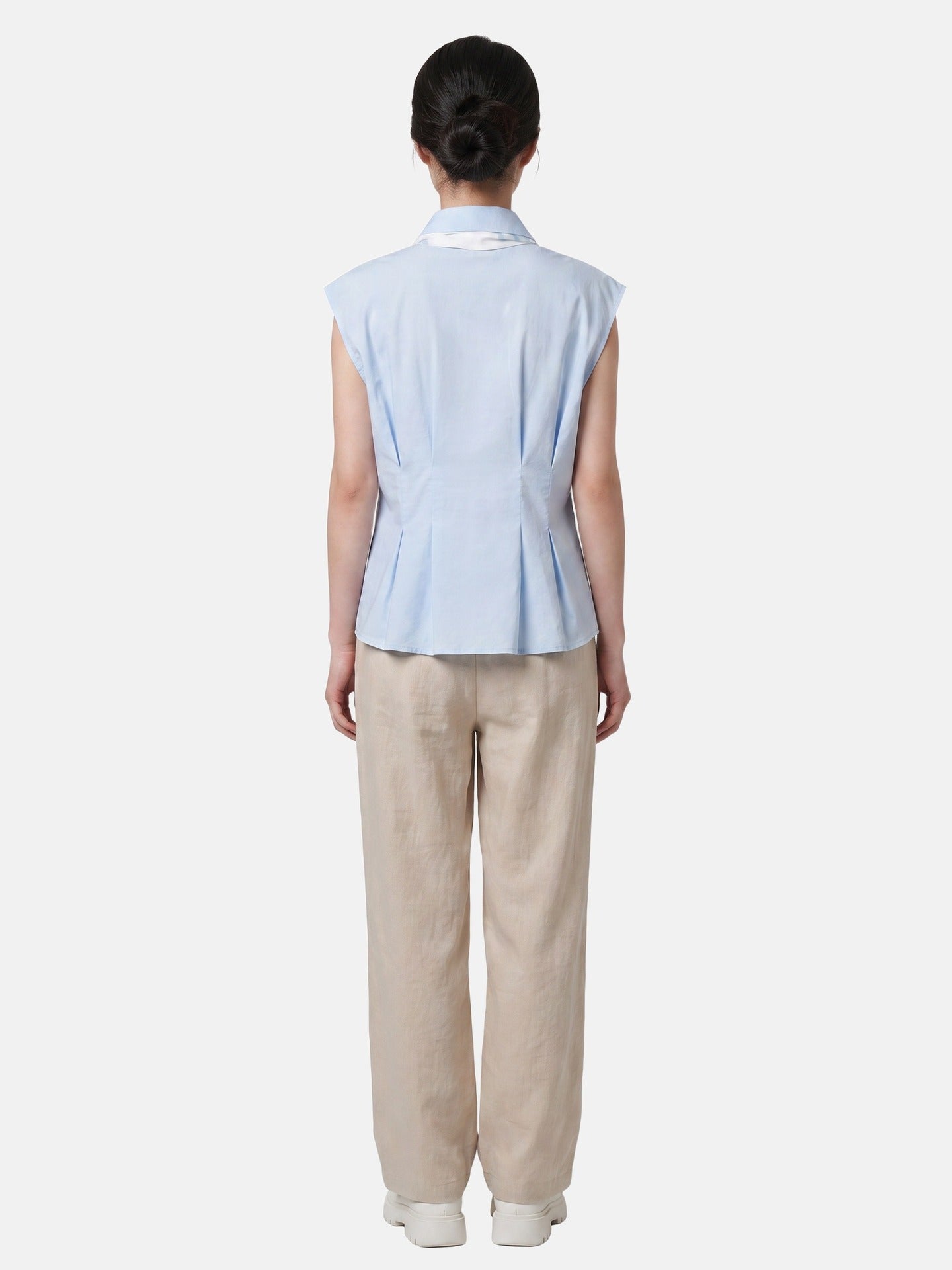 Blusa in 86 Lyocell 14 Poliestere Blu