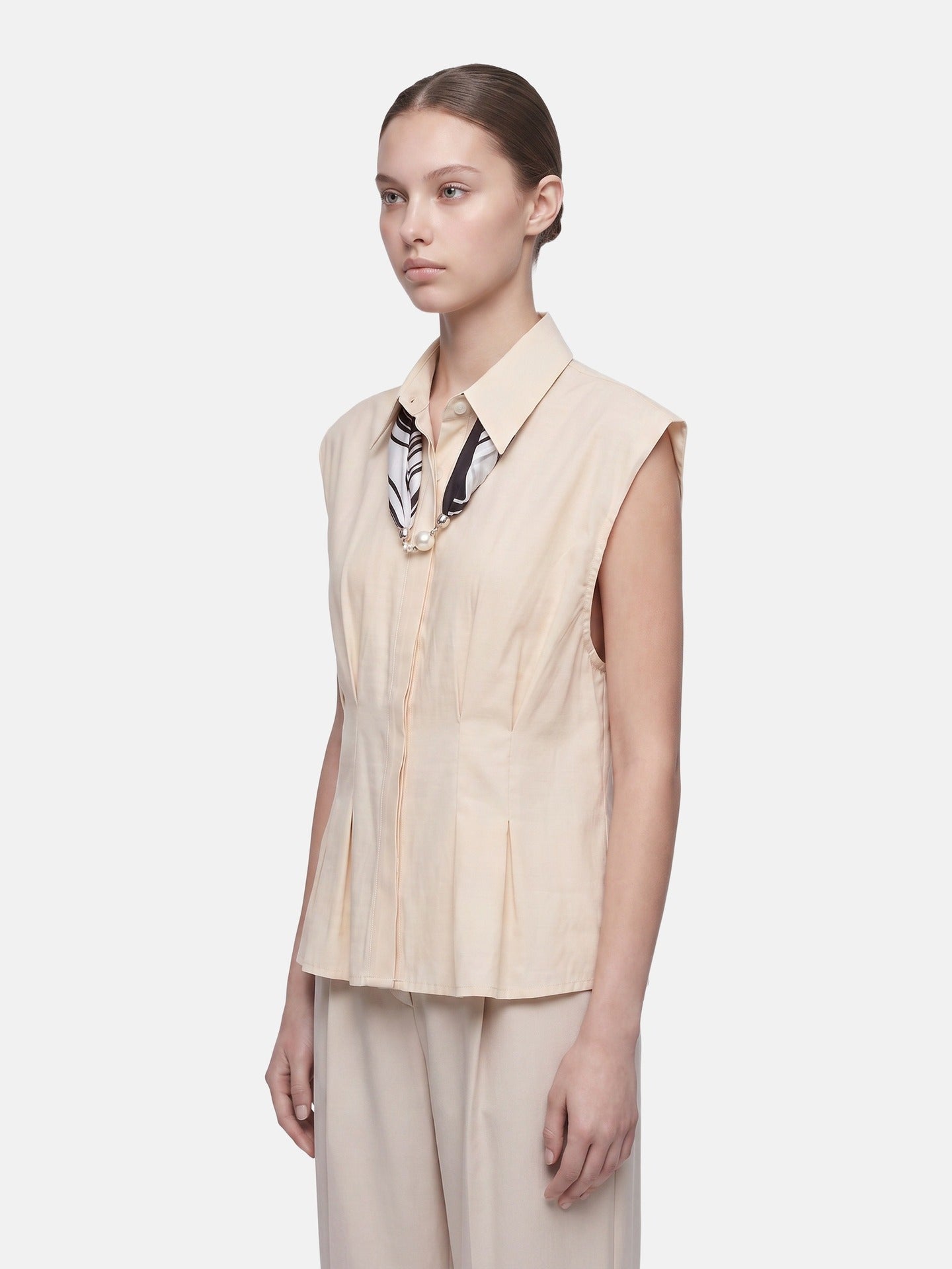 Blusa in 86 Lyocell 14 Poliestere Panna
