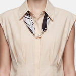 Blusa in 86 Lyocell 14 Poliestere Panna