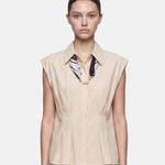 Blusa in 86 Lyocell 14 Poliestere Panna
