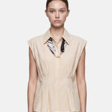 Blusa in 86 Lyocell 14 Poliestere Panna