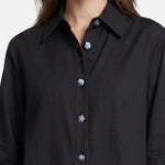 Blusa in 86 Lyocell 14 Poliestere Nero